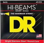 DR Strings SMR-45 HIBEAM Short Scale Bass Strings Front View